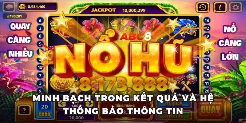 Minh bạch trong kết quả và hệ thống bảo thông tin